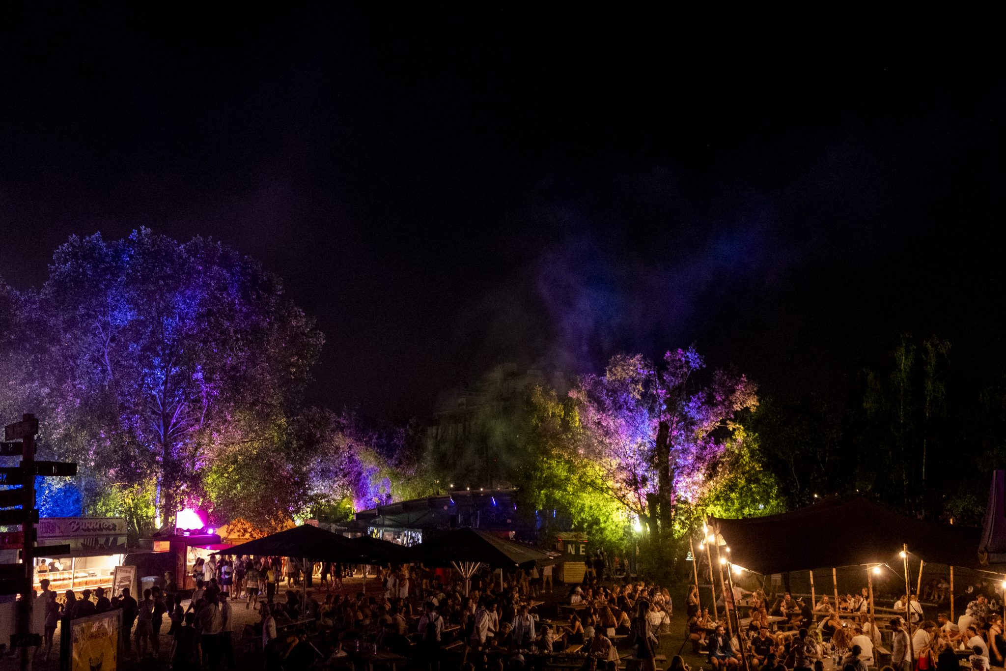 Illuminated food area